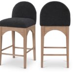 Waldorf Boucle Fabric Upholstered Counter Stool