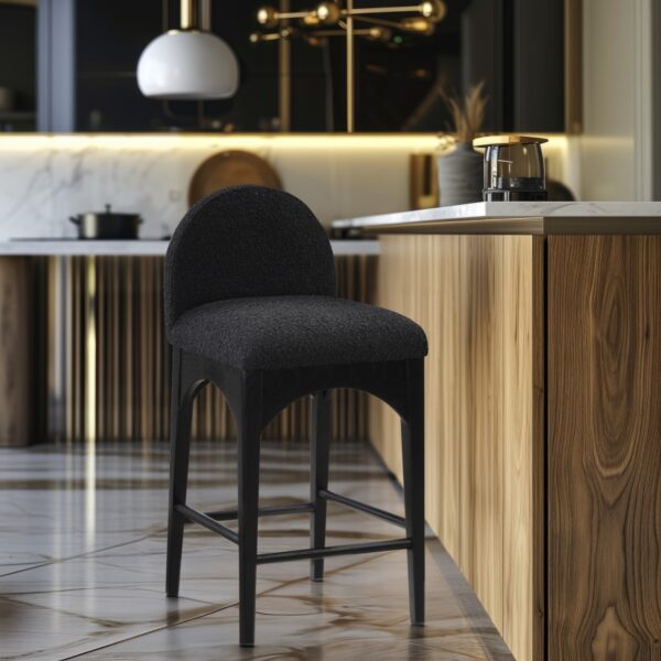 Waldorf Boucle Fabric Upholstered Counter Stool