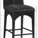 Waldorf Boucle Fabric Upholstered Counter Stool