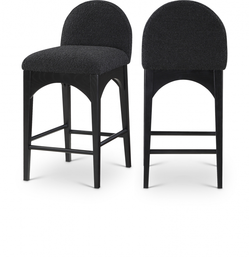 Waldorf Boucle Fabric Upholstered Counter Stool