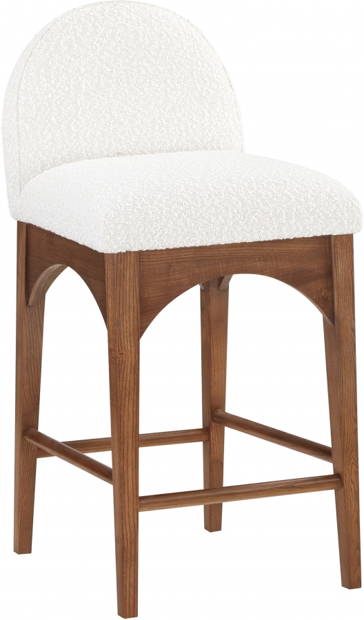 Waldorf Boucle Fabric Upholstered Counter Stool