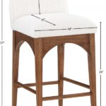 Waldorf Boucle Fabric Upholstered Counter Stool