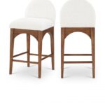Waldorf Boucle Fabric Upholstered Counter Stool