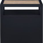Cole Solid Wood And Natural Cane Nightstand