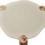 Thor Resin Top And Burl Veneer Base Coffee Table