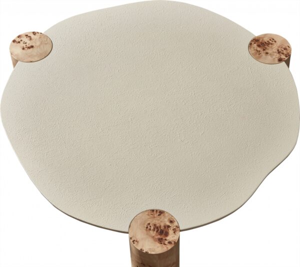 Thor Resin Top And Burl Veneer Base Coffee Table