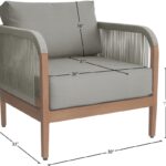 Maui Water Resistant Fabric Upholstered Outdoor Patio Chair
