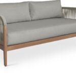 Maui 68" Water Resistant Fabric Upholstered Outdoor Patio Loveseat