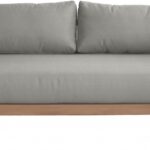 Maui 68" Water Resistant Fabric Upholstered Outdoor Patio Loveseat