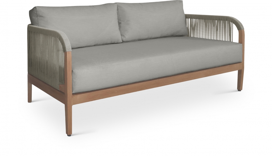 Maui 68" Water Resistant Fabric Upholstered Outdoor Patio Loveseat