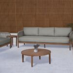 Maui 68" Water Resistant Fabric Upholstered Outdoor Patio Loveseat