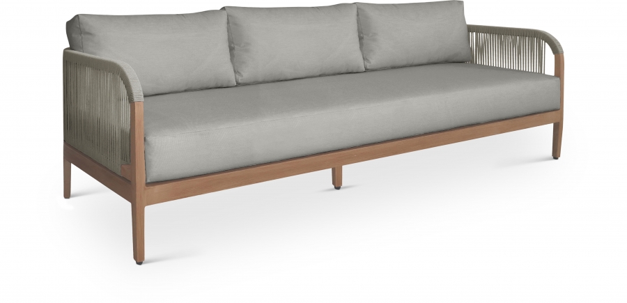 Maui 88" Water Resistant Fabric Upholstered Outdoor Patio Sofa