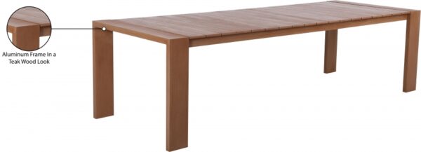 Maui 108" Aluminum Outdoor Patio Dining Table