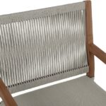 Maui Water Resistant Fabric Upholstered Outdoor Patio Dining Arm Chair