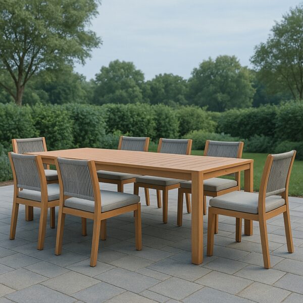 Maui Water Resistant Fabric Upholstered Outdoor Patio Dining Side Chair