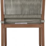 Maui Water Resistant Fabric Upholstered Outdoor Patio Dining Side Chair