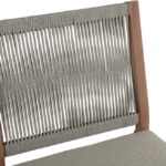 Maui Water Resistant Fabric Upholstered Outdoor Patio Dining Side Chair
