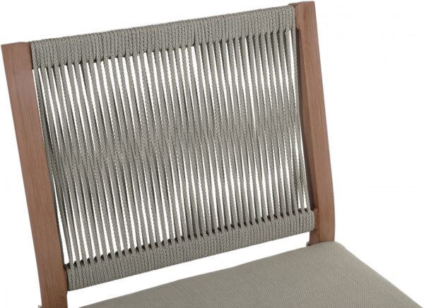Maui Water Resistant Fabric Upholstered Outdoor Patio Dining Side Chair