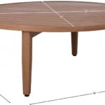 Maui Aluminum Outdoor Patio Coffee Table