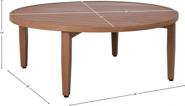 Maui Aluminum Outdoor Patio Coffee Table