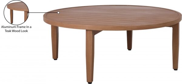 Maui Aluminum Outdoor Patio Coffee Table