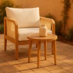 Maui Aluminum Outdoor Patio End Table