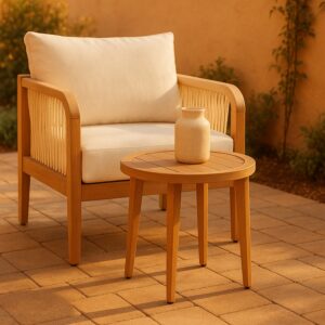Maui Aluminum Outdoor Patio End Table