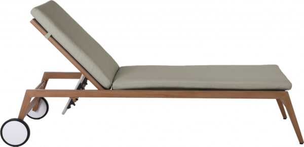Maui Water Resistant Fabric Upholstered Outdoor Patio Lounger