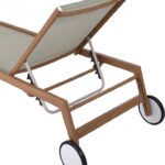 Maui Water Resistant Fabric Upholstered Outdoor Patio Lounger