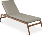 Maui Water Resistant Fabric Upholstered Outdoor Patio Lounger