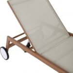 Maui Water Resistant Fabric Upholstered Outdoor Patio Lounger
