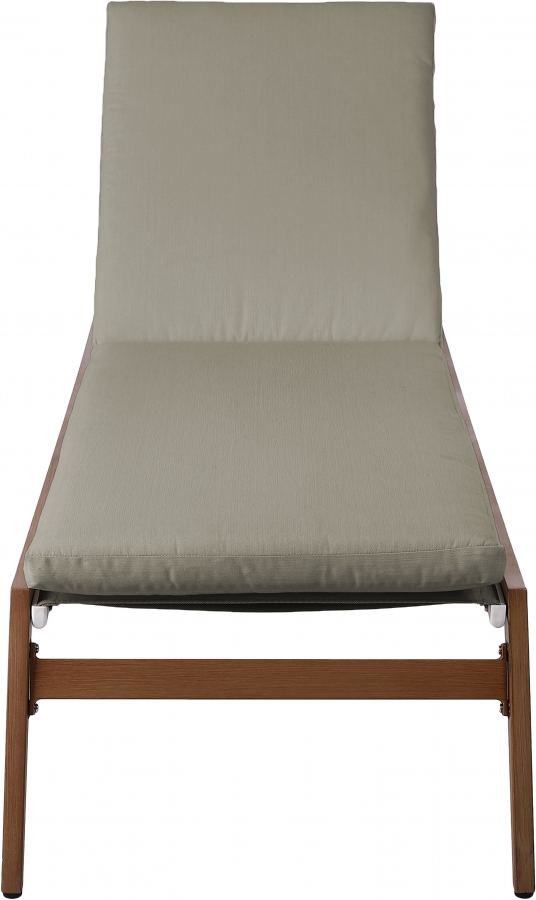 Maui Water Resistant Fabric Upholstered Outdoor Patio Lounger
