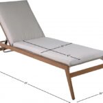 Maui Water Resistant Fabric Upholstered Outdoor Patio Lounger