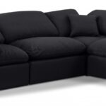 Indulge 105" Linen Textured Fabric Upholstered 4pc. Modular Sectional