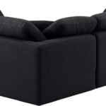 Indulge 105" Linen Textured Fabric Upholstered 4pc. Modular Sectional