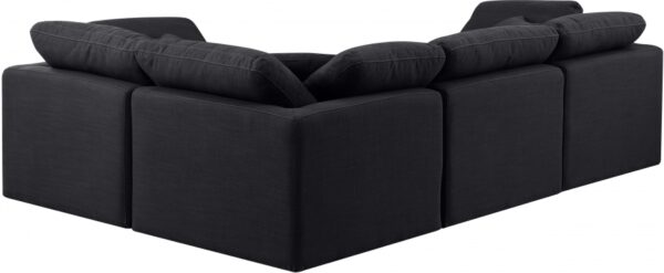 Indulge 105" Linen Textured Fabric Upholstered 4pc. Modular Sectional