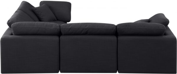 Indulge 105" Linen Textured Fabric Upholstered 4pc. Modular Sectional