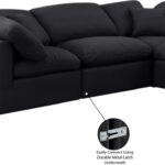 Indulge 105" Linen Textured Fabric Upholstered 4pc. Modular Sectional