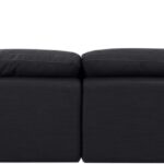 Indulge 140" Linen Textured Fabric Upholstered 6pc. Modular Sectional