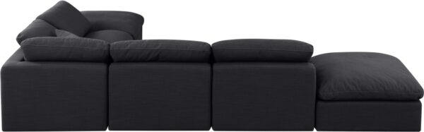 Indulge 140" Linen Textured Fabric Upholstered 6pc. Modular Sectional