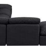 Indulge 140" Linen Textured Fabric Upholstered 6pc. Modular Sectional