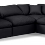 Indulge 105" Vegan Leather Upholstered 4pc. Modular Sectional