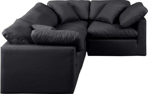 Indulge 105" Vegan Leather Upholstered 4pc. Modular Sectional