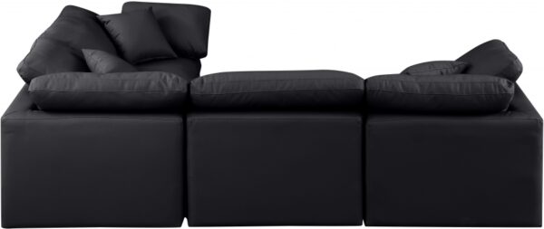Indulge 105" Vegan Leather Upholstered 4pc. Modular Sectional