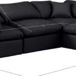 Indulge 105" Vegan Leather Upholstered 4pc. Modular Sectional