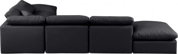 Indulge 140" Vegan Leather Upholstered 6pc. Modular Sectional