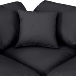 Indulge 140" Vegan Leather Upholstered 6pc. Modular Sectional
