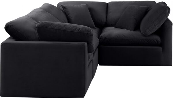 Indulge 105" Velvet Upholstered 4pc. Modular Sectional