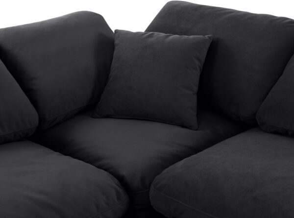 Indulge 105" Velvet Upholstered 4pc. Modular Sectional