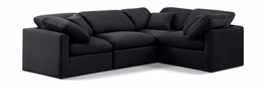Indulge 105" Velvet Upholstered 4pc. Modular Sectional